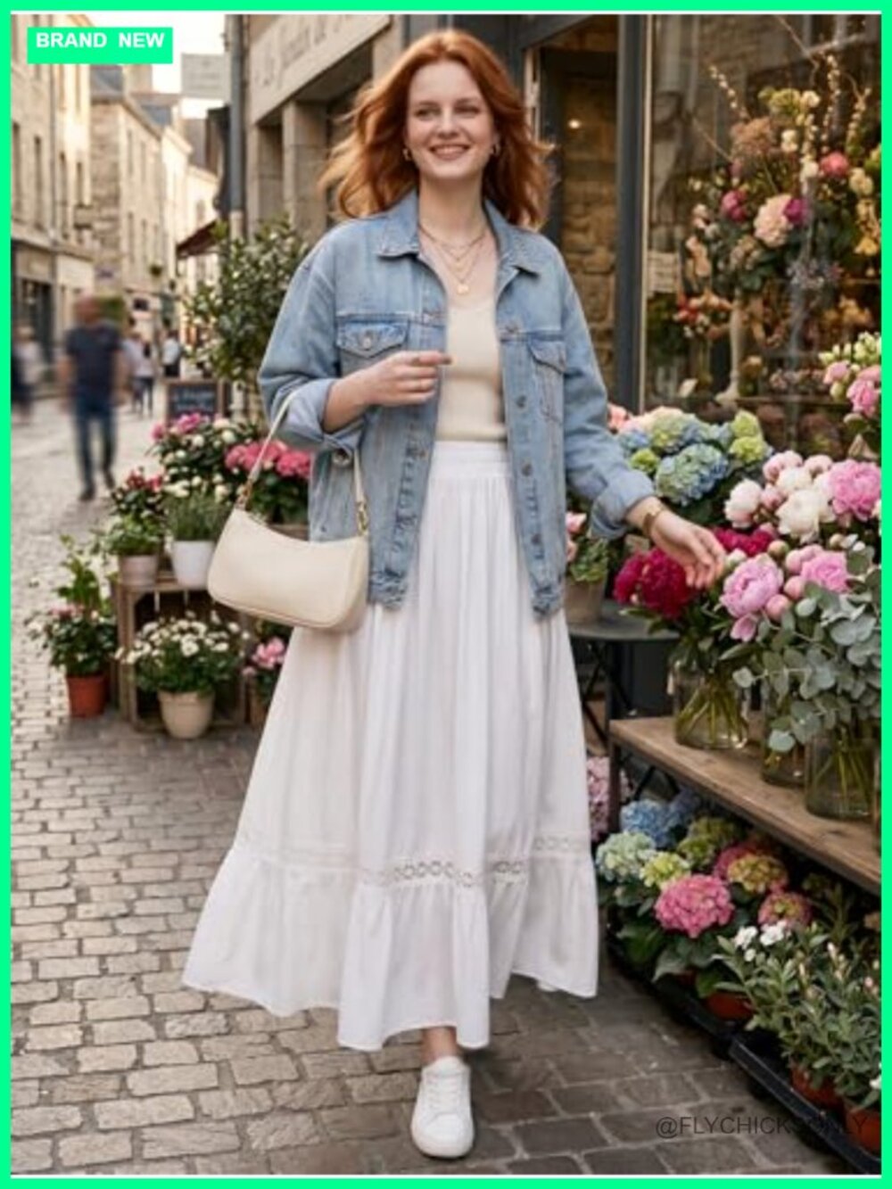 Boho Tiered Maxi Skirt with Pockets High Waisted Lace Flowy Renaissance Fairy - Picture 3 of 6